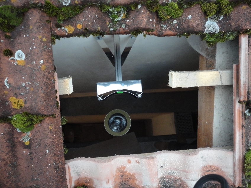 Prostup střechou nerezový komín