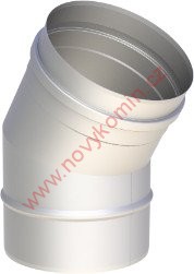 Nerezové koleno 30° pevné tl.1,0mm Průměr 100mm