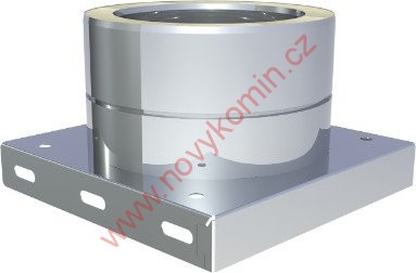Zákl. deska se spod. odtok. konden. 1/2''a zátkou tl.0,5mm tl.izolace 25mm Průměr 130mm