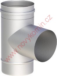 T-kus 87° s redukovanou odbočkou tl.0,8mm Průměr pr.A 130mm pr.B 120mm