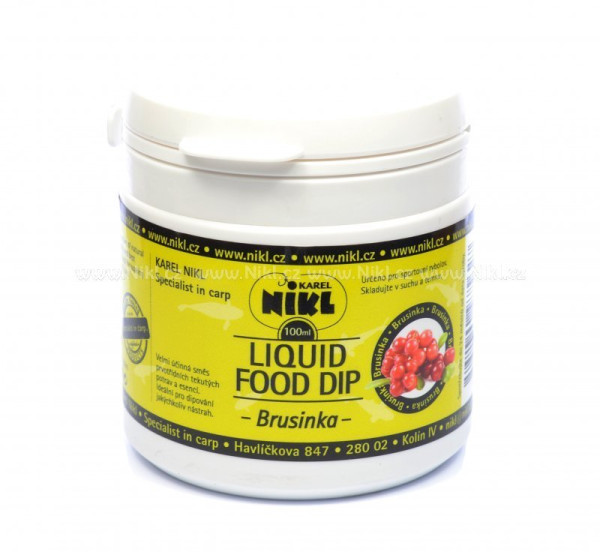 NIKL Liquid Food dip 100ml Brusinka (doprodej)
