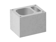 Komínová lehčená tvárnice 36/50 s větrací šachtou