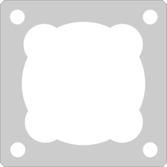 Komínová lehčená tvárnice jednoprůduchová 30/30 uvnitř