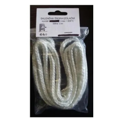 Skleněná šňůra izolační hranatá 8x8mm 600°C (v balení 2bm)