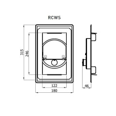 DARCO Regulátor komínového tahu RCW-S (125x250mm) 2