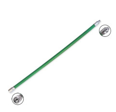 Čistící tyč zelená s aretační maticí proti povolení 1m