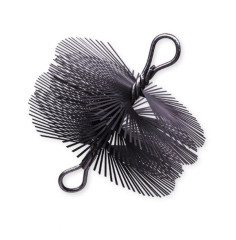 Rourový kartáč s oky pr. 200mm - plochá ocel