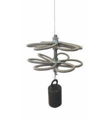 Nastavitelný nerezový komínový strojek se závažím 4kg (pro HZS - určen i na hořící saze)